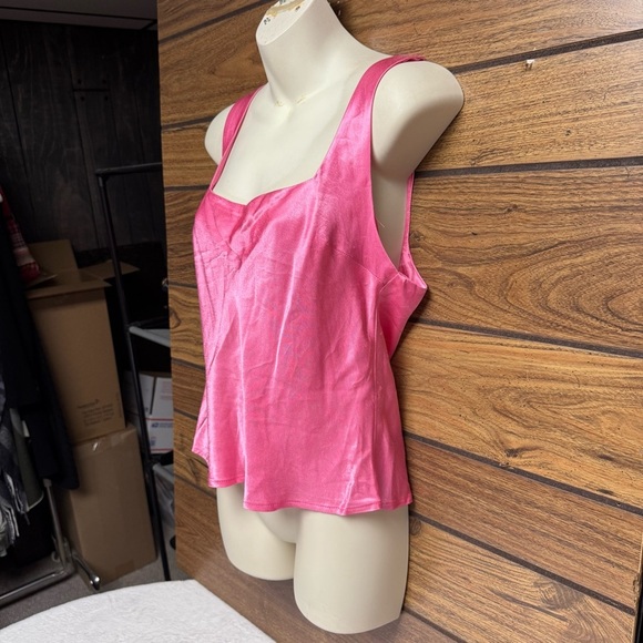 Topshop Bright Pink Viscose Blouse size 8 - Picture 6 of 6